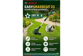 Resim Bosch Premium 23 Çim Kenar Kesme Makinesi 280 Watt 23 cm Kesim Makinasi 
