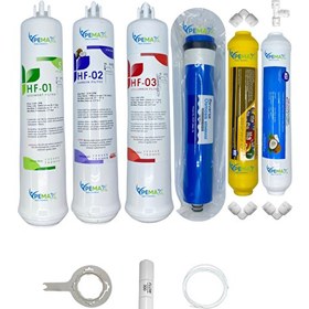 Resim Pemax Water Solutions Kapalı Kasa Su Arıtma Cihazlarına HFT 6'lı ReVerse Osmosis Mebran Mineral-Tatlandırıcı 