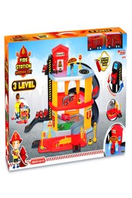 Resim a v d a 3 Katlı Itfaiye Oyuncak Garaj Seti Pisti - Otopark - Istasyon Araba Oyun Seti -dede 