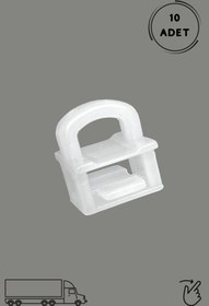 Resim MEFAUTO Tır Perde Ray Klipsi Mercedes Actros Axor / Daf Uyumlu ( 10 Adet ) 