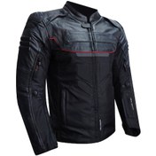 Resim Prosev Falcon Deri Motosiklet Montu 66015 Siyah 