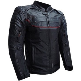 Resim Prosev Falcon Deri Motosiklet Montu 66015 Siyah 