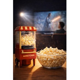 Resim Airstorr Mısır Patlatma Makinesi Yağsız Sağlıklı Ev Tipi Popcorn Makinesi 