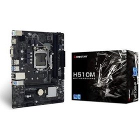 Resim Biostar H510mhp Ddr4 3200mhz M2 Hdmı Vga Ses Ethernet 10.11.nesil 1200 Pin Anakart 