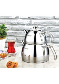 Resim Evimsaray Çaydanlık Takımı Venüs Sade Mikro Boy Gri 