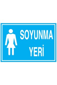 Resim Uytab Soyunma Yeri Uyarı Tabelası - 20x30 Foreks - SO6 