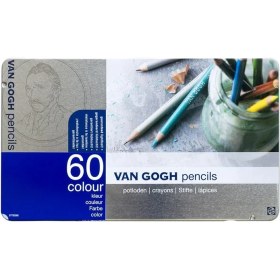 Resim Van Gogh Kuru Boya Kalemi 60 Renk Metal Kutu 