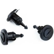 Resim Lasonstiges 10/20 Adet Ön Tampon Motor Izgaraları Diskler Klipler Nissan Qashqai Micra Için Plastik Toka 