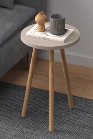 Resim Monte Sehpa Roma Yan Sehpa Krem Natural 