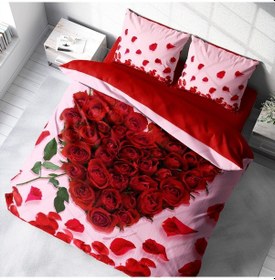 Resim Monohome Sevgililer Günü Pamuk Saten Çift Kişilik Nevresim Takımı (527238003) Kırmızı 