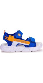 Resim Kiko Kids Cırtlı Yürüyüş Erkek Çocuk Sandalet 201 Saks 