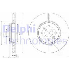 Resim DELPHI BG3929 Fren 7701207897 (WA989551) (Fiyat:2 Adet İçindir) 