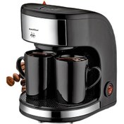 Resim GoldStar ST7314 Paslanmaz Çelik Çift Kupalı Filtre Kahve Makinesi 