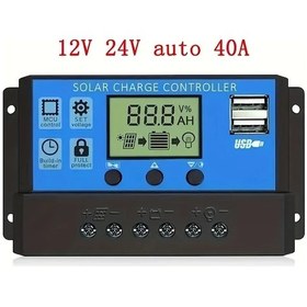 Resim Honeybeeshop W88 Güneş Şarj Kontrol Cihazı 12v 24v Otomatik 40a Güneş Paneli Kontrolörü 10a 20a 30a 50a 60a 70a 80a 90a 100a 