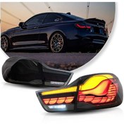 Resim X POWER TUNİNG Bmw F32 2014-2019 4 Uyumlu Seri Füme Dragon Gts Ledli Arka Stop 