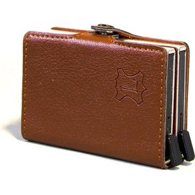 Resim Lederax Çift Mekanizmalı Deri Erkek Kartlık Cüzdan Taba 