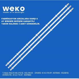 Resim Arçelik A40l6752 5b Led Bar Takım 