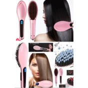 Resim Çok Fonksiyonlu Seramik Kaplamalı Kıvırcık Saç Bigudi ve Tarak, Islak Kuru Temizlik Fırçası 