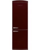 Resim Vestel RETRO NFK350 A+ 350 LT No Frost Kombi Buzdolabı Bordo 
