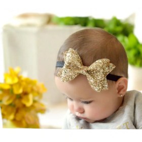 Resim damlakidsmoda Kız çocuk bebek bandana fiyonk glitter fiyonk 