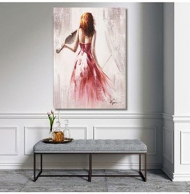 Resim Figür Büyük Boy El Yapımı Yağlı Boya Tablo 85x116cm 