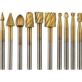 Resim 5323 Hobi Gravür Makinası Ahşap Oyma Freze Ucu Seti 10 Parça 