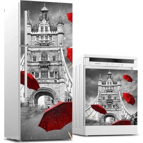 Resim ve Bulaşık Makinası Beyaz Eşya Sticker Kaplama England 