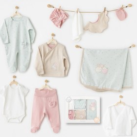 Resim AndyWawa Kız Bebek Hastane Çıkışı 10 Parça Ac26041 Mint 