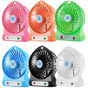 Resim F-02 Mini Masa Fanı Şarjlı 3 Kademeli Vantilatör Klima Soğutucu Fan Torima