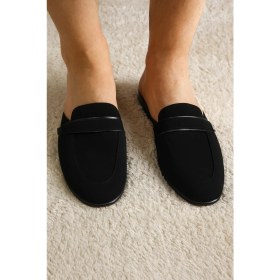 Resim Erkek Siyah Poli Taban Nubuk Çeyizlik Ev Terliği Q3G5K0CK 