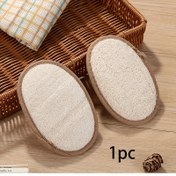 Resim 1 adet Doğal Peeling Banyo Süngeri - Duş, Spa ve Masaj için Elde Tutulan Vücut Temizleyici - Yumuşak, Dayanıklı, Hızlı Kuruyan Tasarım ile Asma Döngüsü (Koku Yok) 