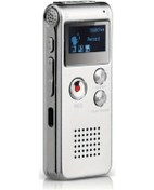 Resim Topshop1 Silvery 8gb Dijital Ses Kaydedici Mp3 Çalar 6 Kayıt Modu Sesle Aktif 650 Saat Kapasite 