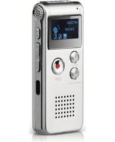 Resim Topshop1 Silvery 8gb Dijital Ses Kaydedici Mp3 Çalar 6 Kayıt Modu Sesle Aktif 650 Saat Kapasite 