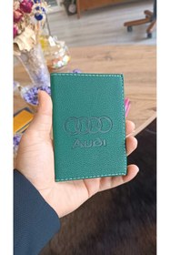 Resim EFE DERİ Audi Deri Dikişli Araç Ruhsat Kılıfı Kabı Oto Ruhsatlık Araba Ruhsat Koruyucu 