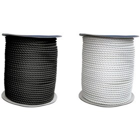 Resim Cabo Bağlama Halatı Üç Telli Çift Bükümlü Kalınlığı 8 Mm Beyaz 