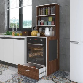 Resim Kenzlife ankastre fırın dolabı gönül cvz 165*60*56 mutfak çekmeceli 