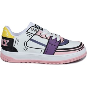 Resim Jump 28129 Beyaz - Somon Pembe Kız Çocuk Sneaker Günlük Spor Ayakkabı 