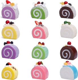 Resim Rogfer Simülasyon Yumurta Rulo Kek Buzdolabı Sticker Fotoğraf Sahne Dekorasyon Parlak Yeşil Diğer 