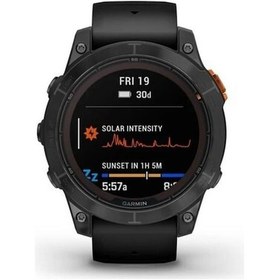 Resim Garmin Fenix 7 Pro Solar Edition Slate Akıllı Saat (Distribütör Garantili) Gri 