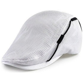 Resim Şık Ve Pratik File Desenli Nefes Alabilen Ördek Ağızlık Kapağı, Spor Ve Günlük Kullanım İçin Uygun Beyaz 