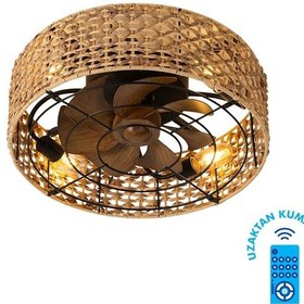 Resim Kendal Hasır Tavan Vanti 15w 20"hasır Tavan Vantilatör -açık Kahverengi 