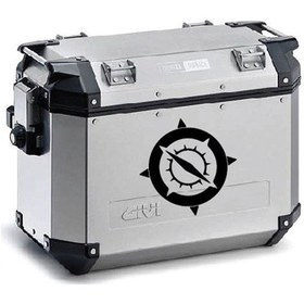 Resim Pusula Desenli Motosiklet Çanta Sticker Etiket Modeli 4 