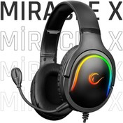 Resim Miracle X6 RGB Mikrofonlu Oyuncu Kulaklığı Rampage