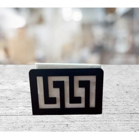 Resim Ardini Peçetelik Motif Mat Siyah 