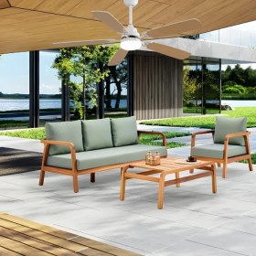 Resim Fancium DKF-510 Ceviz LED Aydınlatmalı Uzaktan Kumandalı Tavan Vantilatörü 