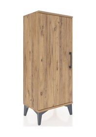 Resim Arges Komodin 2 Raflı Tek Kapaklı 44x30x106 Çam-çam Çam 