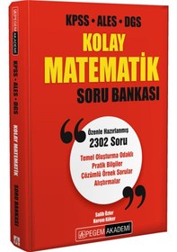 Resim Pegem Kolay Matematik Soru Bankası 