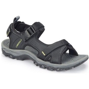 Deritarz Hakiki Deri Masajlı Ortopedik Hafif Erkek Sandale Siyah