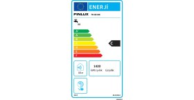 Resim Finlux Termosifon 80 Litre Kapasite Enerji Sınıfı C Beyaz Renk Silindirik Tasarım 