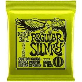 Resim Ernie Ball P02221 10-46 Elektro Gitar Teli Regular Slinky Nickel 